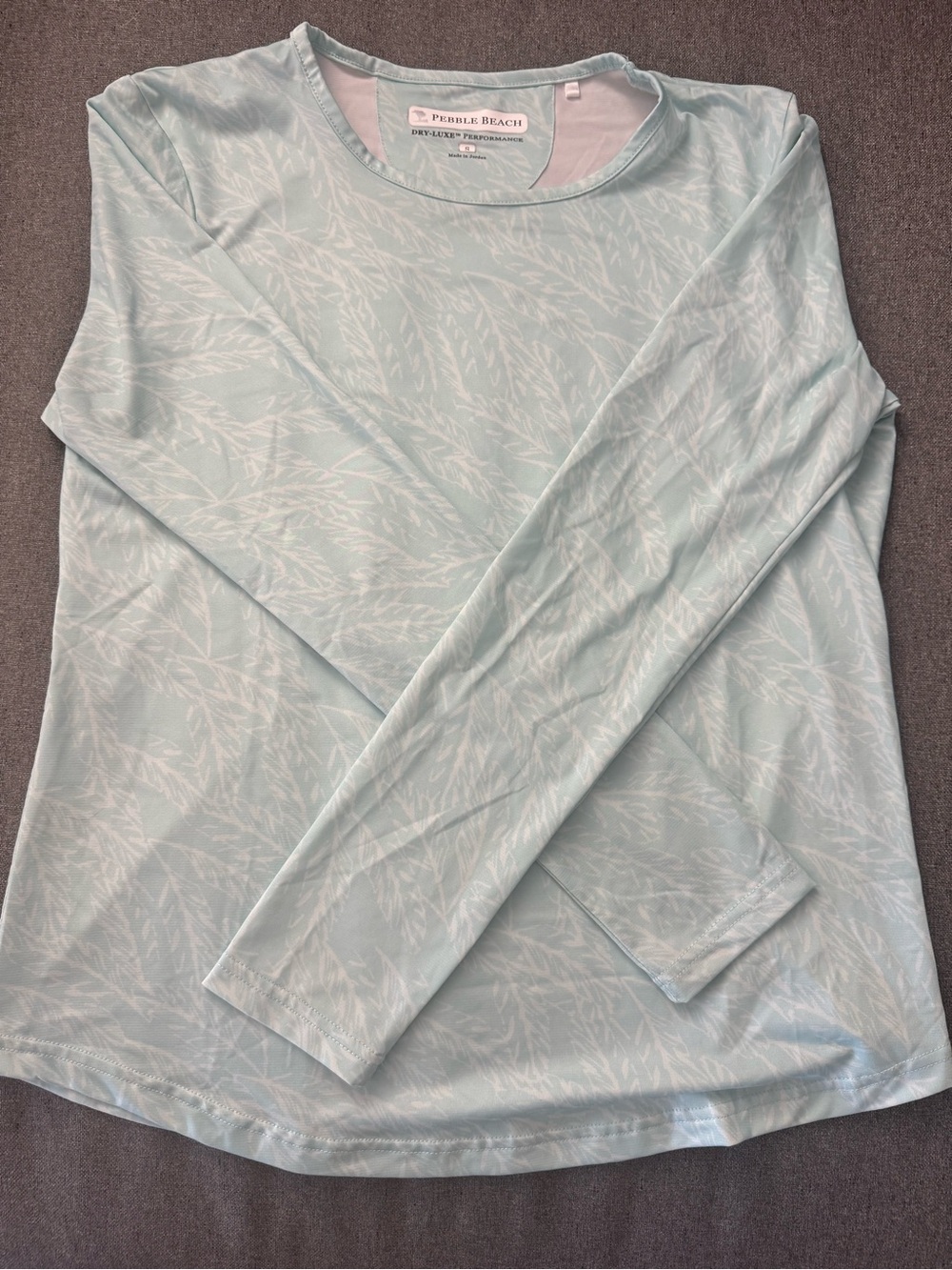 Pebble Beach Women's Long Sleeve Crew Neck Top with UPF protection